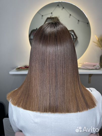 Кератиновое выпрямление волос/полировка/ботокс