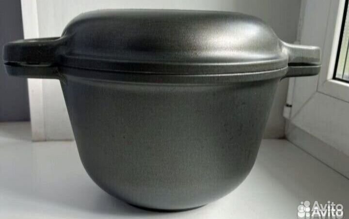 Казан с крышкой сковородой 5л