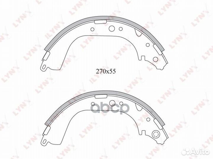 Колодки тормозные барабанные зад toyota HIL