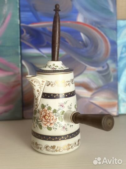 Фарфоровая шоколадница (винтаж), Лимож (Франция)