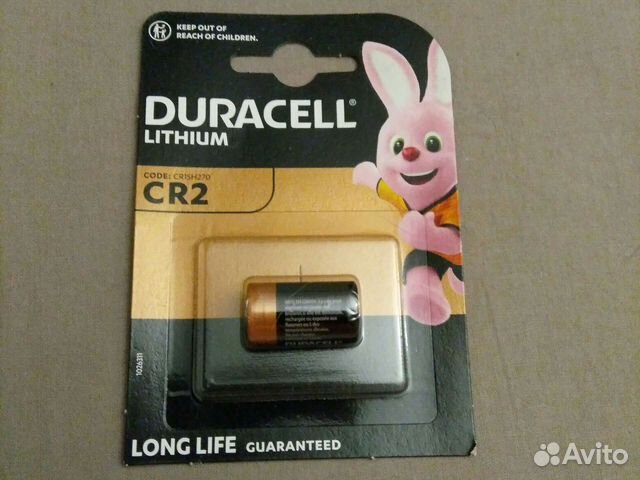 Батарейка литиевая duracell ultra, тип CR2, 3В
