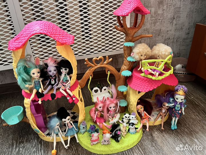 Домик с девочками энчантималс