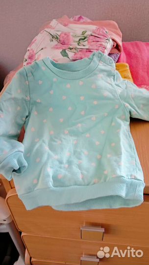 Вещи пакетом на девочку 80 86 размер