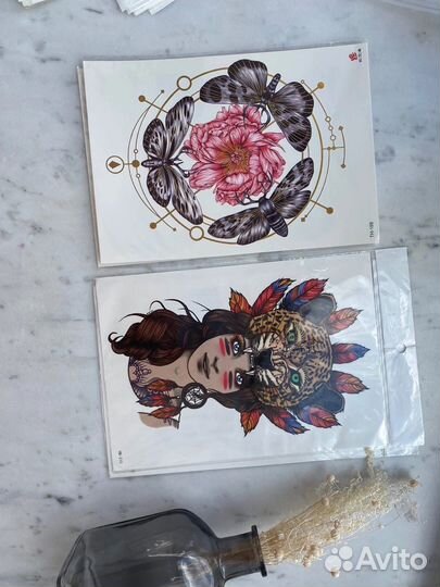 Переводные татуировки временные тату хеллуин