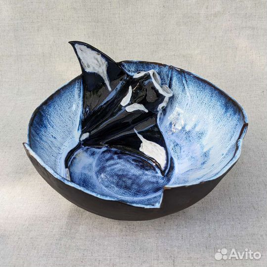 Блюдо керамическое, ручная работа