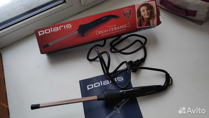 Электрощипцы для завивки волос Polaris