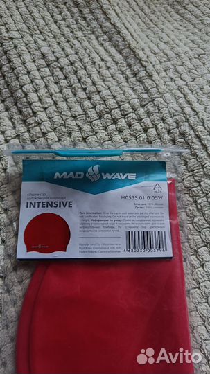 Плавательная шапочка Mad Wave