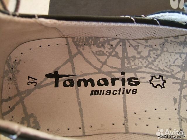 Туфли балетки школьные Tamaris кожаp36