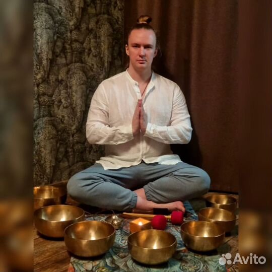 Массаж поющими чашами