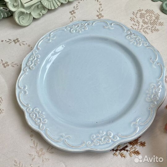 Тарелка в стиле Шебби