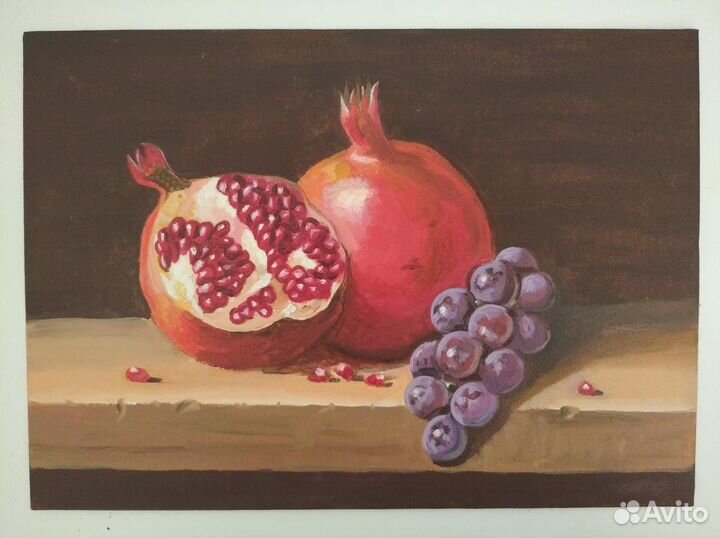 Картина маслом на холсте. Натюрморт. 25х35 см