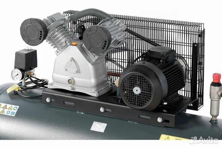 Компрессор поршневой nordberg с ременной передачей 380В, ресив. 270л, 880л/мин NCP300/880