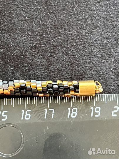 Браслет жгут из бисера змеиный принт