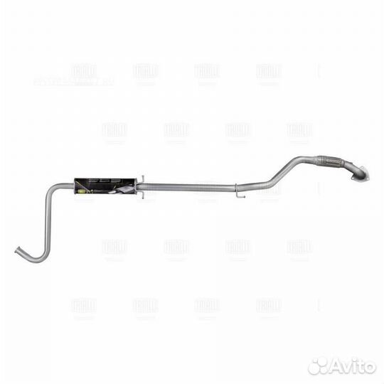 Trialli EAM 0205 Глушитель для а/м ZAZ Chance доп. (резонатор) с гофрой (алюм. сталь)