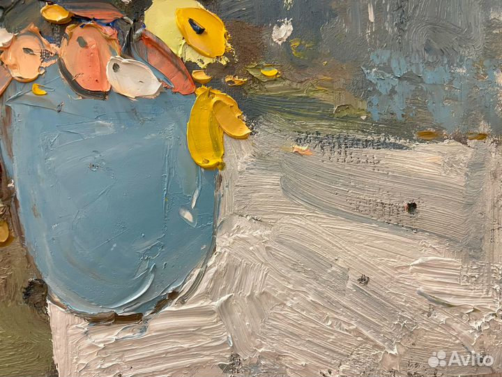 Картина маслом на холсте цветы