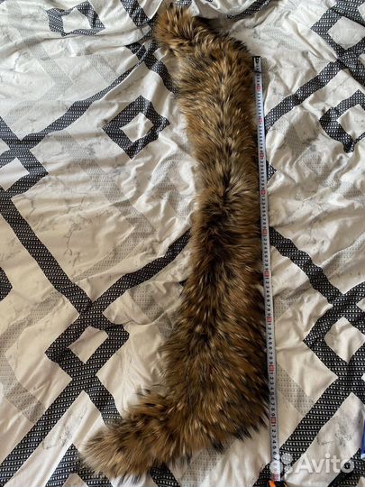Меховой воротник енот