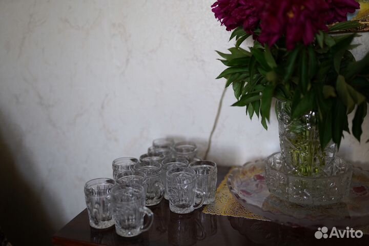 Кружки хрустальные
