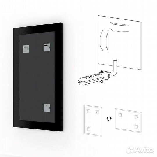 Зеркало Evoform Definite 148х68 BY 0761 в багетно