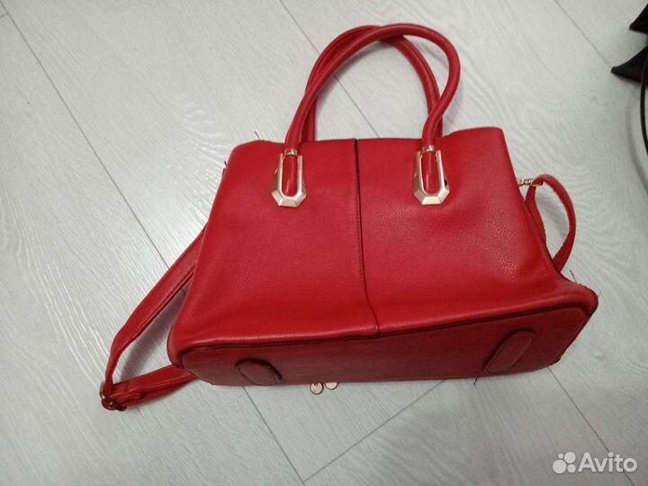 Сумка женская красная