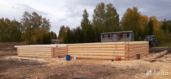 Сруб размер 7х9. Срубы бань