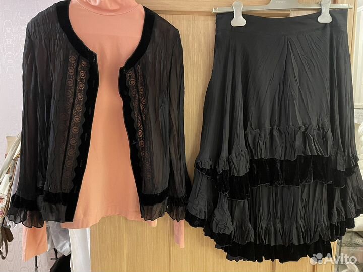 Костюм юбка 46-50 бомбер 40-48/165 Москва новый