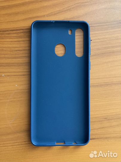 Силиконовый чехол для Samsung Galaxy A21 синий