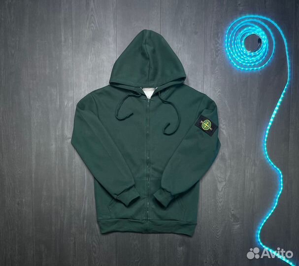 Кофта Stone Island Zip Hoodie Зипка Размеры 46-54