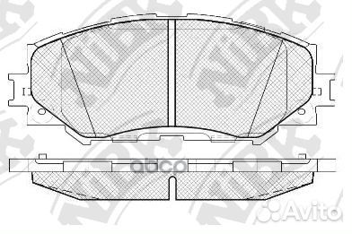 Колодки тормозные передние PN1524 NiBK