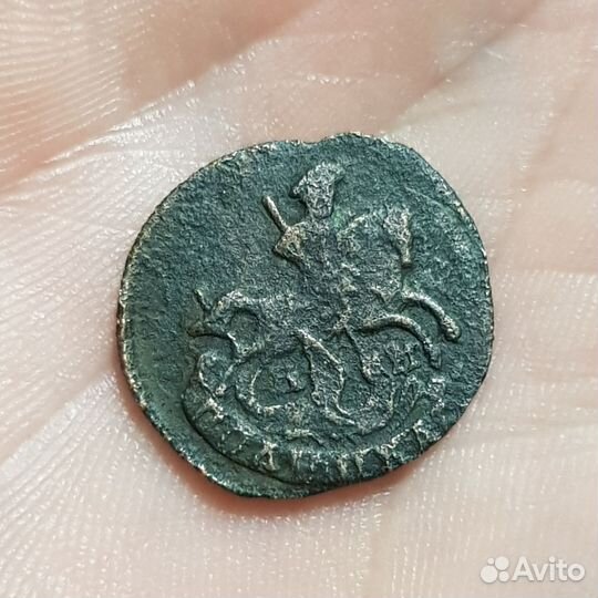 Полушка 1786г. км. Биткин-R2