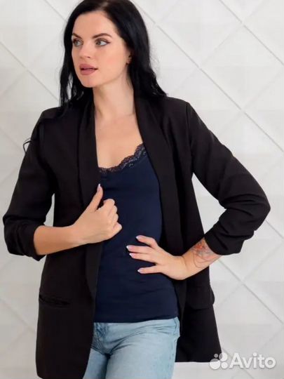 Майка женская бельевая с кружевом