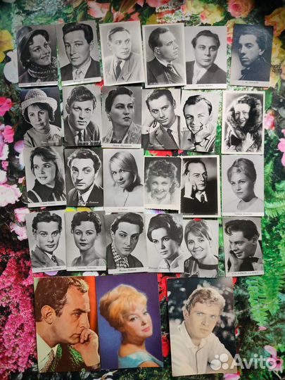 Открытки, фотографии артистов 50-70-х гг. Редкие