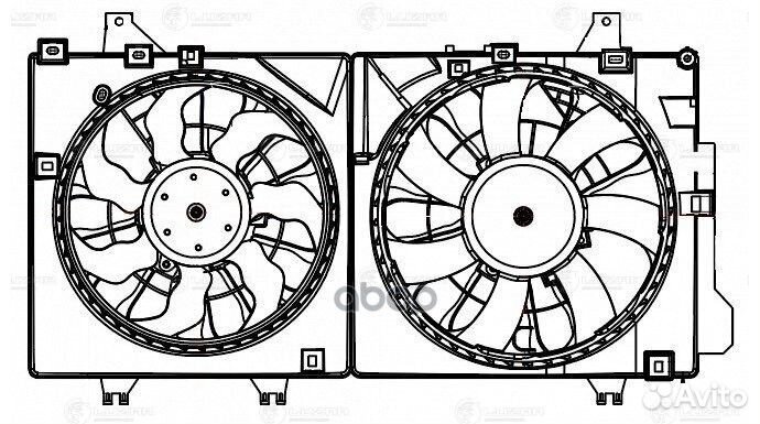 Э/вентилятор охл. mazda 3 (BM) (13)