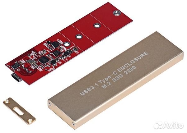 Корпус для M.2 SSD, интерфейс USB3.1