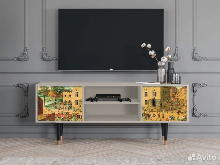 Тв-тумба T2 - Сатин - Children's Games