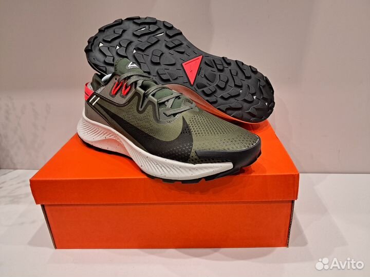 Кроссовки Nike pegasus trail 2 (зелёные/чёрные)