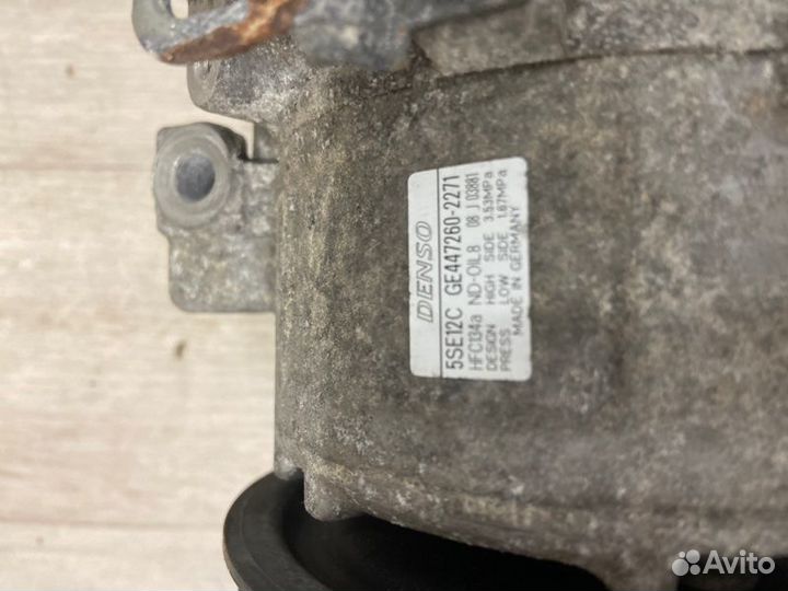 Компрессор кондиционера Toyota Avensis T25 1zzfe