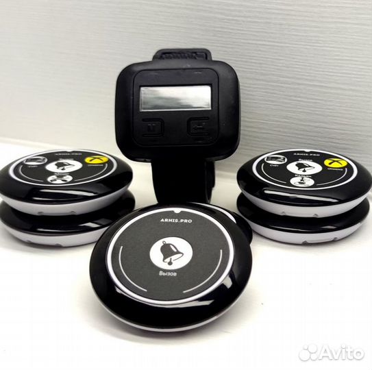 Кнопка вызова официанта, часы официанта, комплект