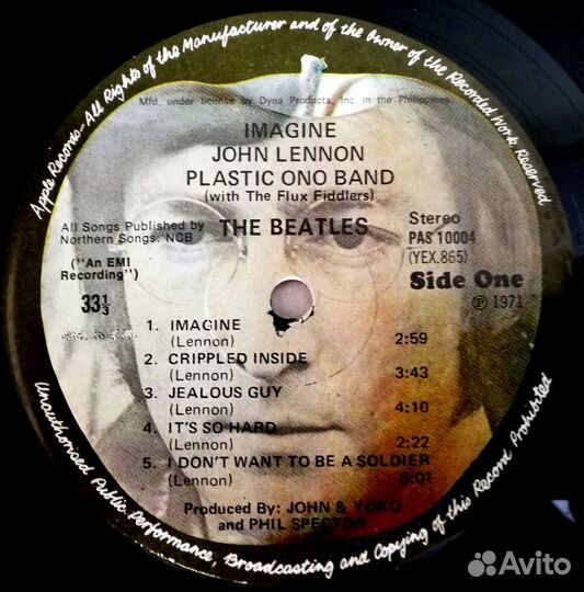 Виниловые пластинки John Lennon 