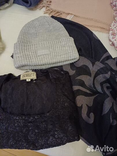 Комплект шапка и шарф женские