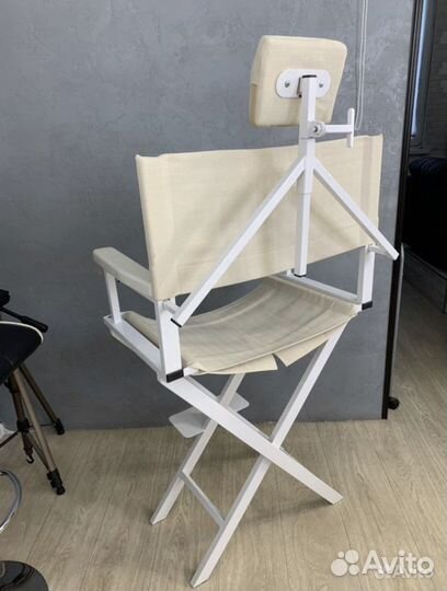 Стул высокий визажиста бровиста с подголовником