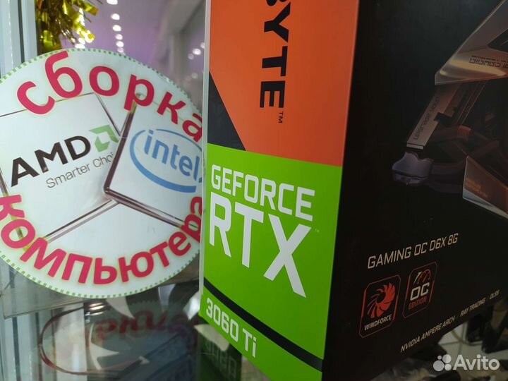 RTX 3060Ti 8Gb gDDR6+gDDR6x-Kfa2-Gigabyte-Palit