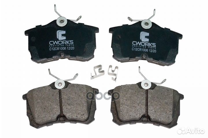 Тормозные колодки задние Low Metallic C12CR1006