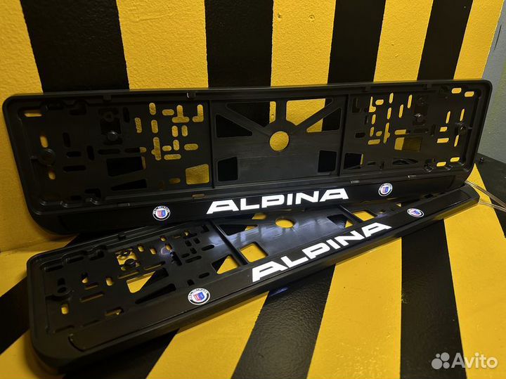 Номерная рамка c вашим логотипом и дизайном