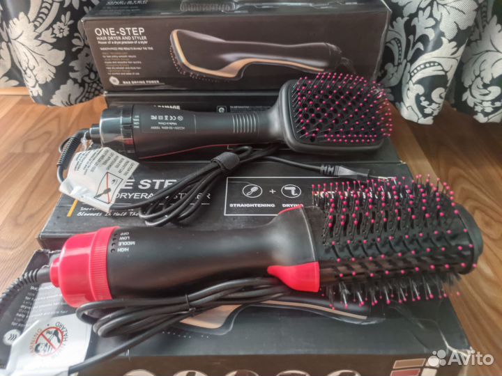 Фен щетка для сушки выпрямления укладки волос New