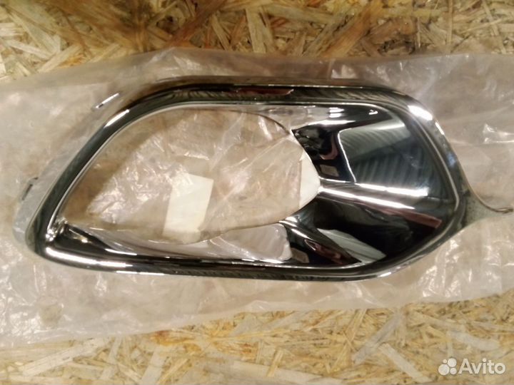 Оправа птф renault logan 14-18 RH хром