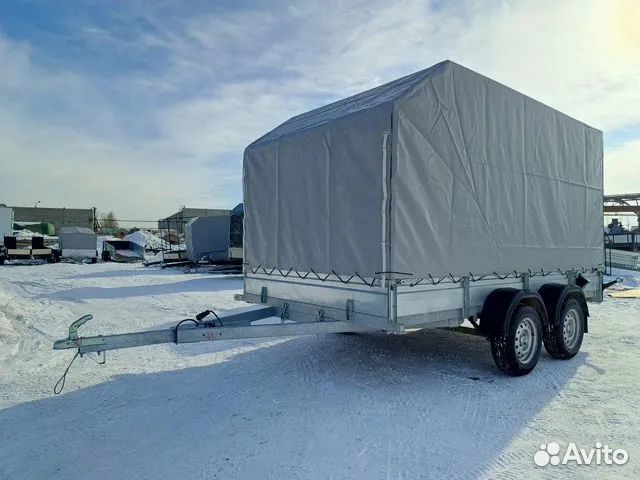 Тент с каркасом на прицеп viking