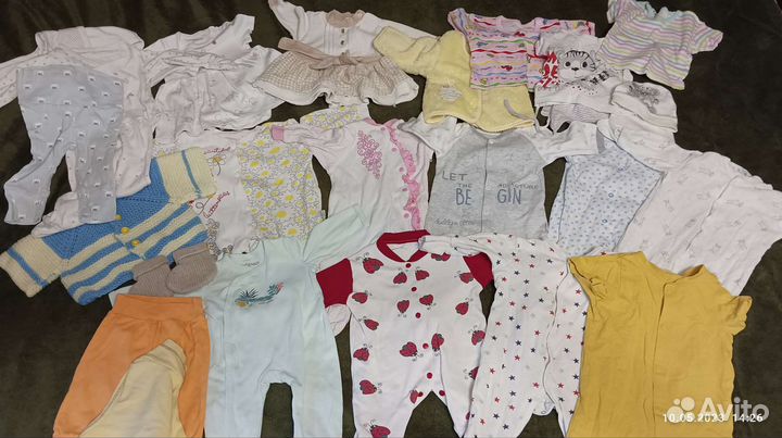 Вещи пакетом на девочку от 0 до 3 месяцев