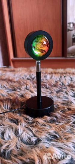 Светодиодная лампа закат рассвет ночник подарок