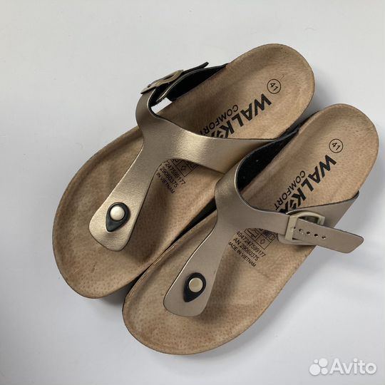 Шлепанцы новые кожа 41 типа Birkenstock Arizona