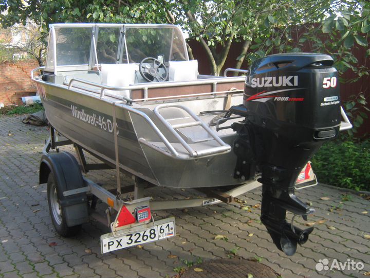 Windboat-46dcms Suzuki DF50ATS прицеп